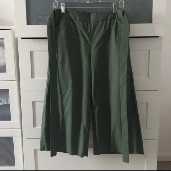 J. Crew Wide Leg Cropped Pants - Picture 2 of 8